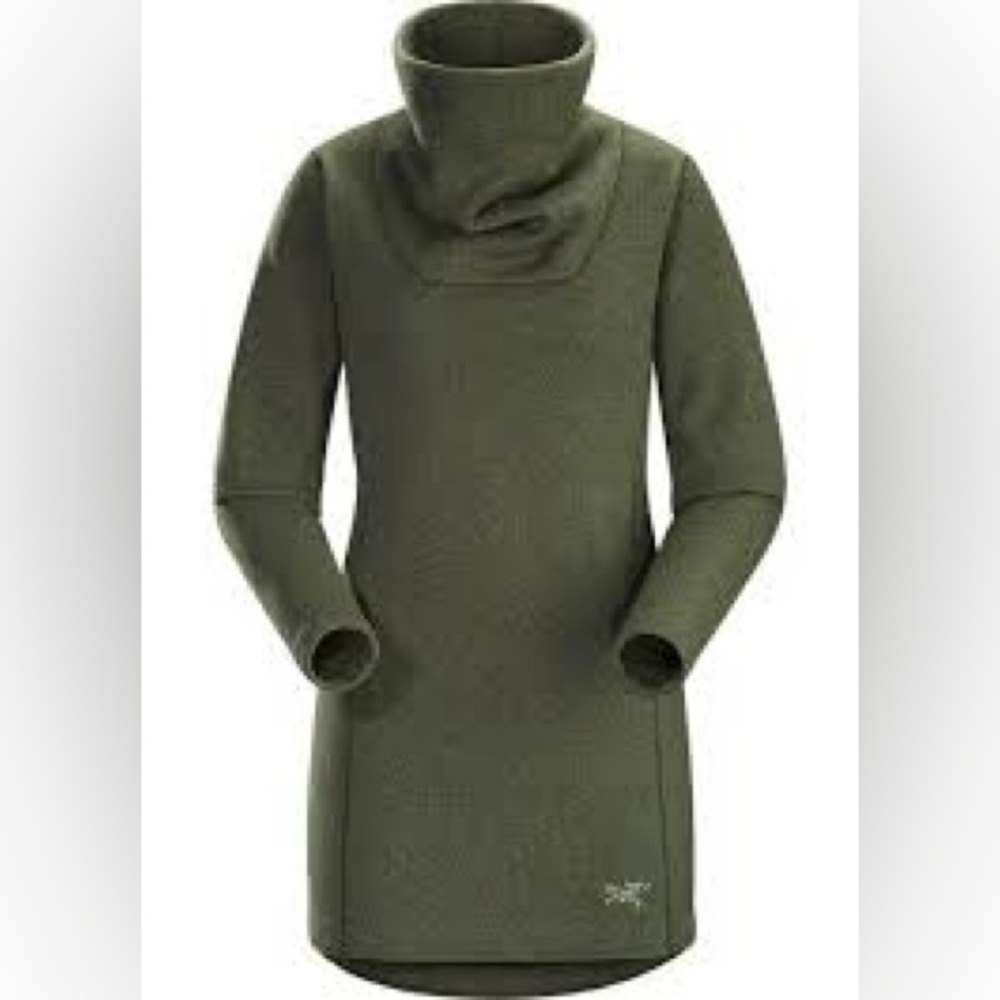 Arc'teryx Olive Green Cowl Neck Sweater